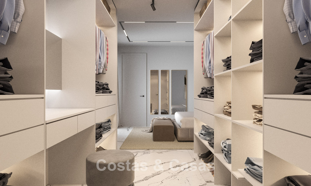 Gloednieuwe, moderne luxevilla met zeezicht te koop aan de strandzijde ten oosten van Marbella centrum 796229