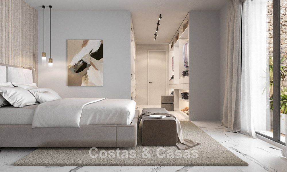 Gloednieuwe, moderne luxevilla met zeezicht te koop aan de strandzijde ten oosten van Marbella centrum 796236