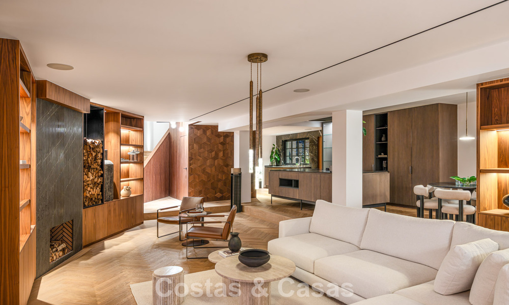 Exclusieve, architecturale villa met panoramisch golf- en zeezicht te koop in Nueva Andalucia, Marbella 796379