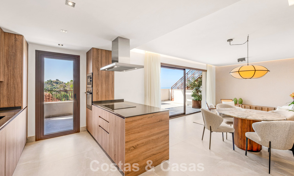 Nieuw duplex penthouse met een onverstoord uitzicht te koop in het rustige Istan, vlakbij Marbella aan de Costa del Sol 796170