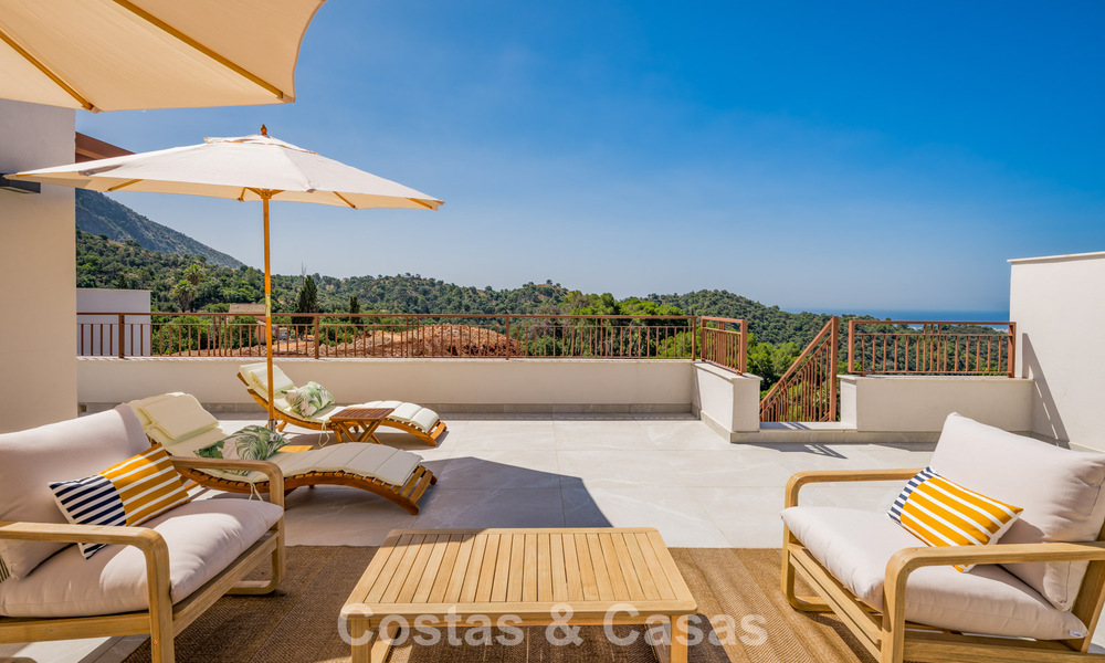 Nieuw duplex penthouse met een onverstoord uitzicht te koop in het rustige Istan, vlakbij Marbella aan de Costa del Sol 796185