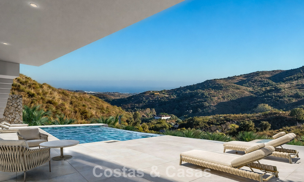 Nieuwe, high-end luxevilla te koop in een golfomgeving met zeezicht in La Cala de Mijas, Costa del Sol 796337