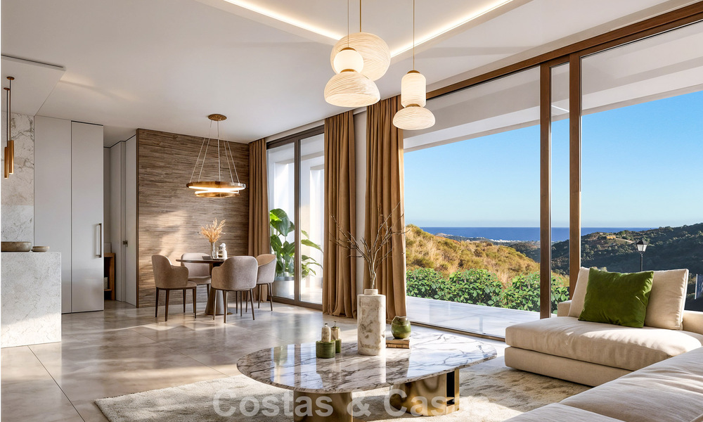 Nieuwe, high-end luxevilla te koop in een golfomgeving met zeezicht in La Cala de Mijas, Costa del Sol 796338