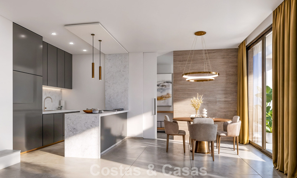 Nieuwe, high-end luxevilla te koop in een golfomgeving met zeezicht in La Cala de Mijas, Costa del Sol 796340