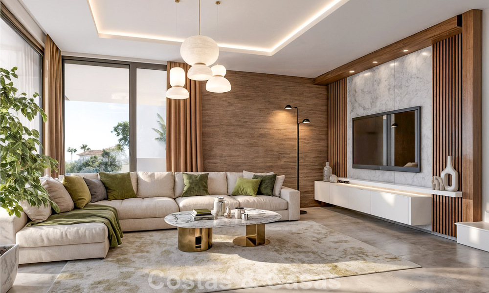 Nieuwe, high-end luxevilla te koop in een golfomgeving met zeezicht in La Cala de Mijas, Costa del Sol 796342