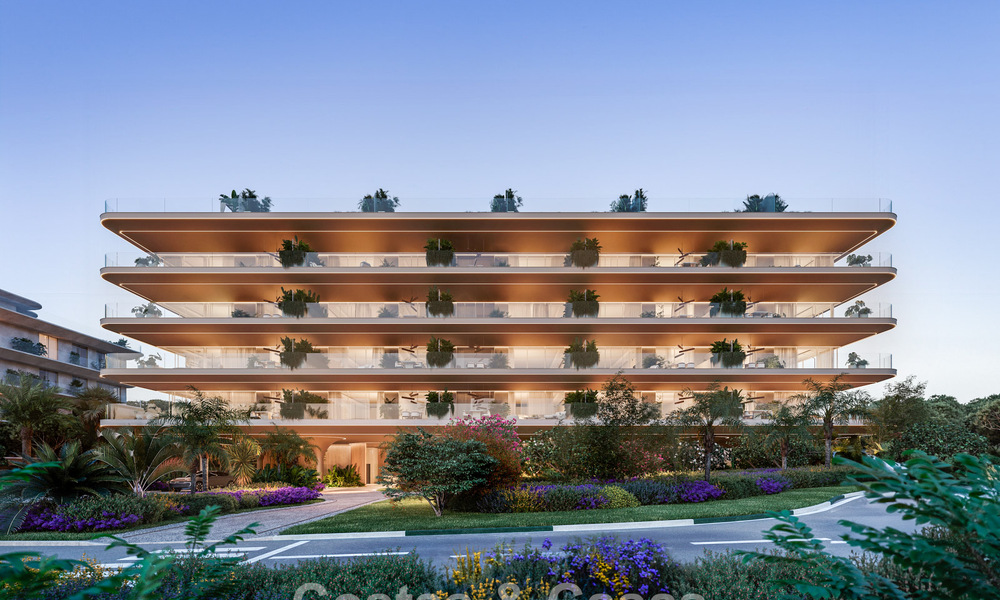 Lancering! Avant-gardische luxe appartementen te koop met zeezicht op een steenworp van het strand en de boulevard in Estepona 797186