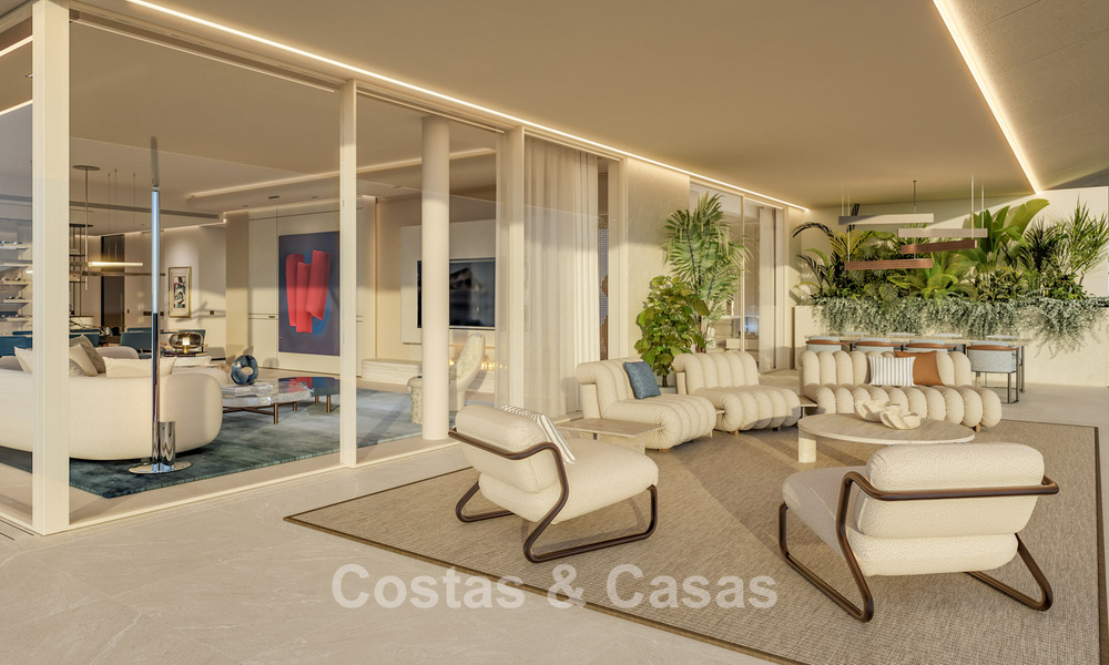 Lancering! Avant-gardische luxe appartementen te koop met zeezicht op een steenworp van het strand en de boulevard in Estepona 797190