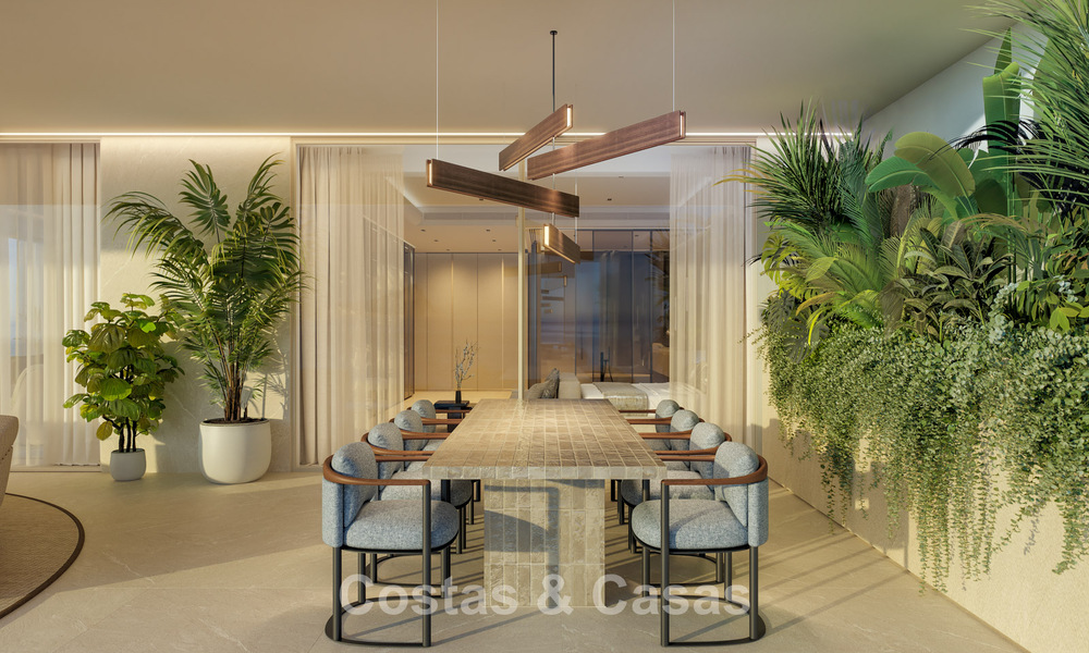 Lancering! Avant-gardische luxe appartementen te koop met zeezicht op een steenworp van het strand en de boulevard in Estepona 797191