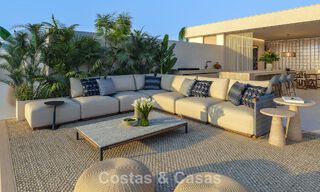 Lancering! Avant-gardische luxe appartementen te koop met zeezicht op een steenworp van het strand en de boulevard in Estepona 797193 