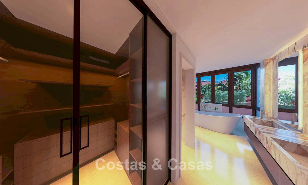 Luxueus duplex penthouse te koop in een vijfsterren strandcomplex op de New Golden Mile tussen Marbella en Estepona 797264