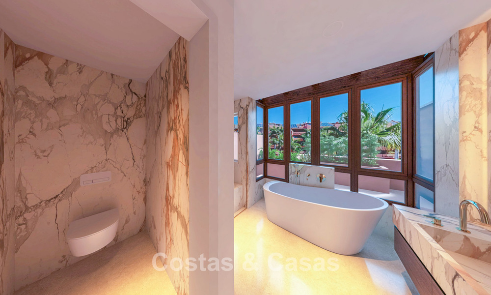 Luxueus duplex penthouse te koop in een vijfsterren strandcomplex op de New Golden Mile tussen Marbella en Estepona 797283