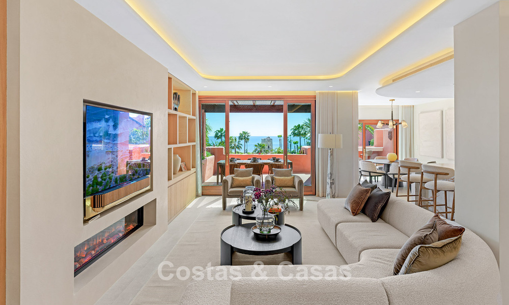 Luxueus duplex penthouse te koop in een vijfsterren strandcomplex op de New Golden Mile tussen Marbella en Estepona 797751