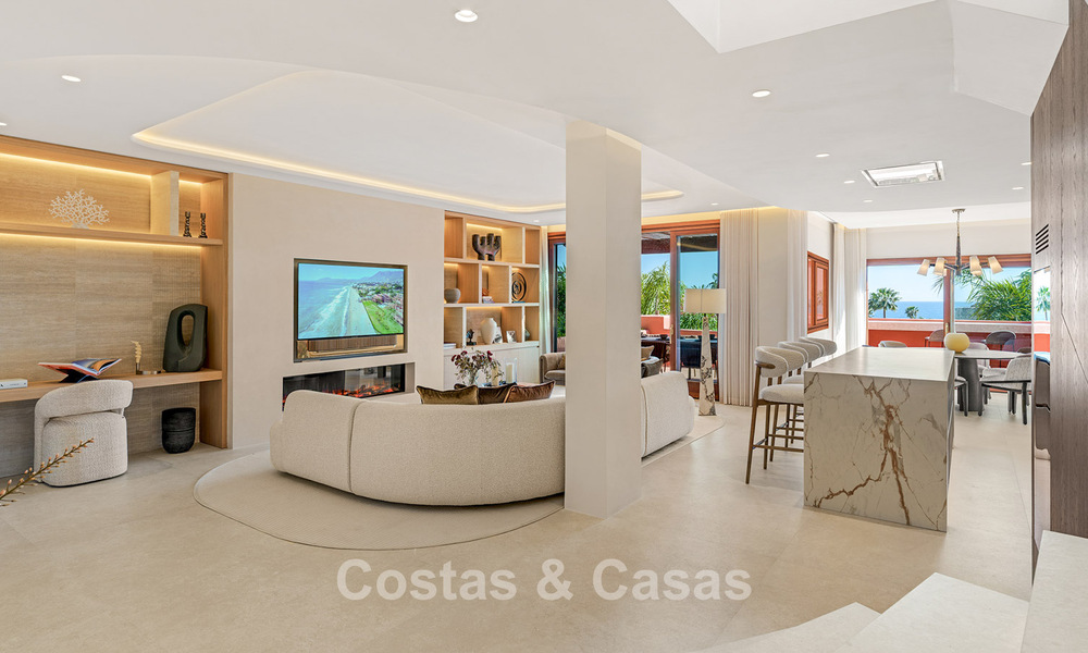 Luxueus duplex penthouse te koop in een vijfsterren strandcomplex op de New Golden Mile tussen Marbella en Estepona 797771