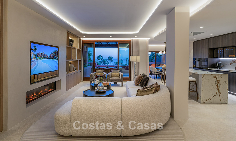 Luxueus duplex penthouse te koop in een vijfsterren strandcomplex op de New Golden Mile tussen Marbella en Estepona 797775