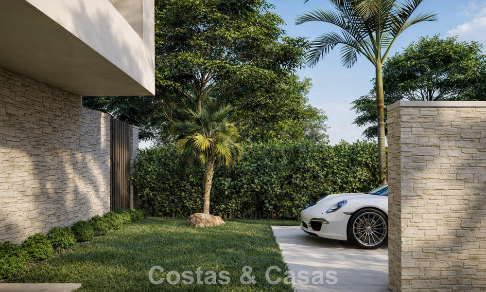 Nieuwe, modernistische luxevilla te koop grenzend aan de golfbaan in Mijas, Costa del Sol 798117