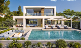 Nieuwe, modernistische luxevilla te koop grenzend aan de golfbaan in Mijas, Costa del Sol 798121 