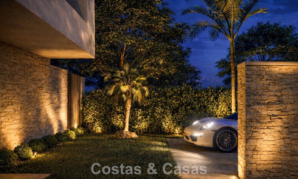 Nieuwe, modernistische luxevilla te koop grenzend aan de golfbaan in Mijas, Costa del Sol 798123