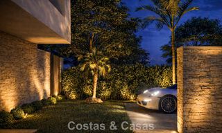 Nieuwe, modernistische luxevilla te koop grenzend aan de golfbaan in Mijas, Costa del Sol 798123 