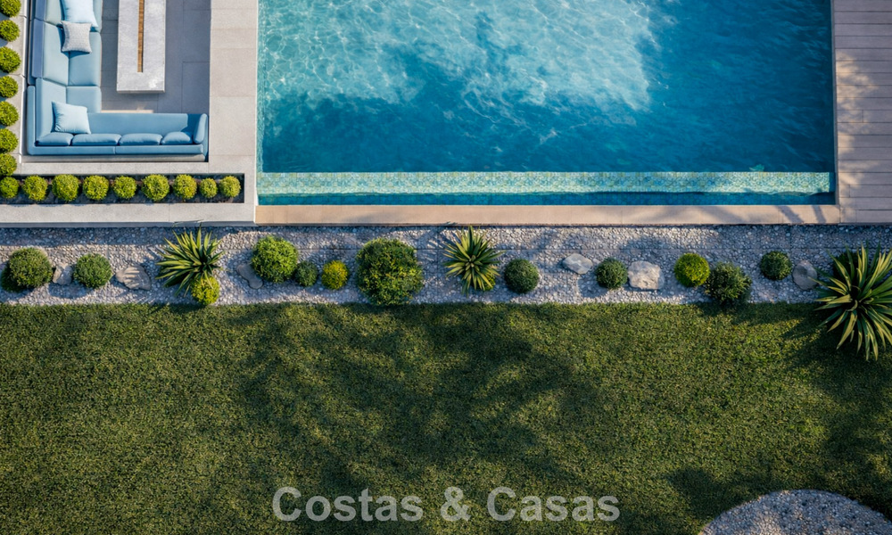 Nieuwe, modernistische luxevilla te koop grenzend aan de golfbaan in Mijas, Costa del Sol 798125