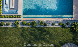 Nieuwe, modernistische luxevilla te koop grenzend aan de golfbaan in Mijas, Costa del Sol 798125 