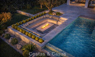 Nieuwe, modernistische luxevilla te koop grenzend aan de golfbaan in Mijas, Costa del Sol 798128 