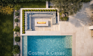 Nieuwe, modernistische luxevilla te koop grenzend aan de golfbaan in Mijas, Costa del Sol 798134 