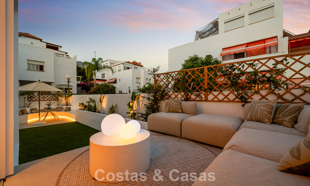 Gerenoveerd schakelwoning te koop aan de Golden Mile op loopafstand van het strand en Puente Romano, Marbella 797308