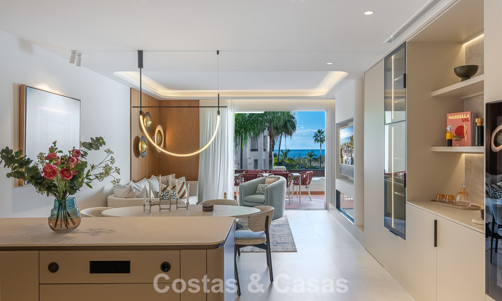 Eersteklas appartement te koop met zeezicht in een strandcomplex op de New Golden Mile tussen Marbella en Estepona 797413