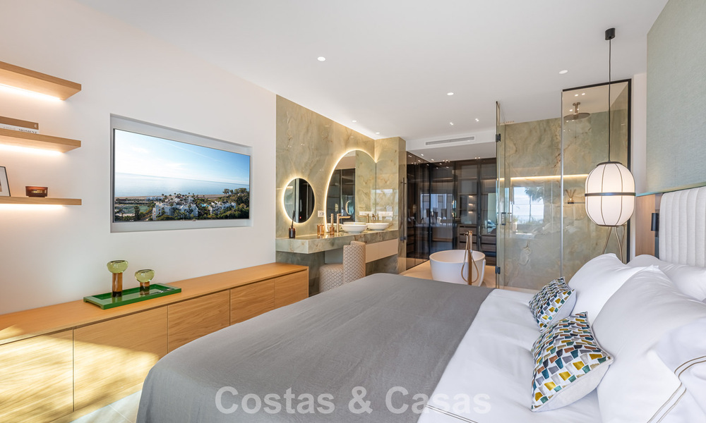 Eersteklas appartement te koop met zeezicht in een strandcomplex op de New Golden Mile tussen Marbella en Estepona 797456