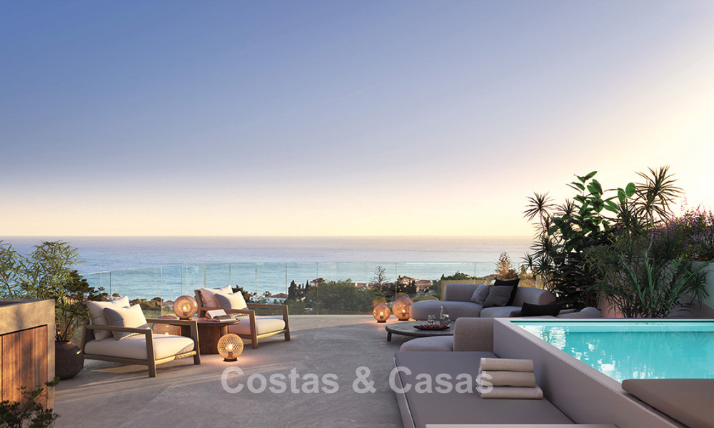 Lancering! Innovatieve schakelvilla’s te koop met privézwembad in een begeerde urbanisatie in Fuengirola, Costa del Sol 797364