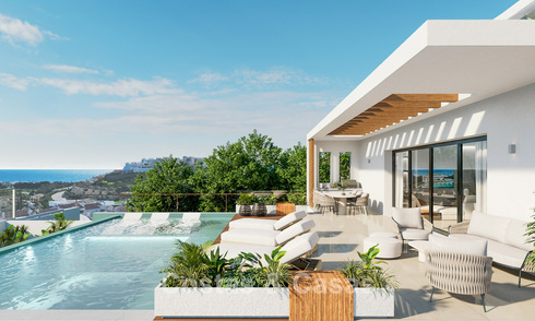 Nieuw villaproject te koop dicht bij het strand en golfbanen in Casares, Costa del Sol 797467
