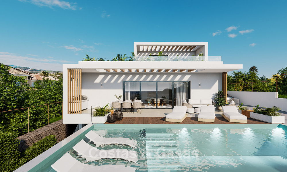 Nieuw villaproject te koop dicht bij het strand en golfbanen in Casares, Costa del Sol 797468