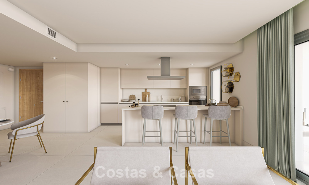 Hedendaagse luxe nieuwbouwappartementen met betoverend zeezicht te koop in Manilva, Costa del Sol 797567