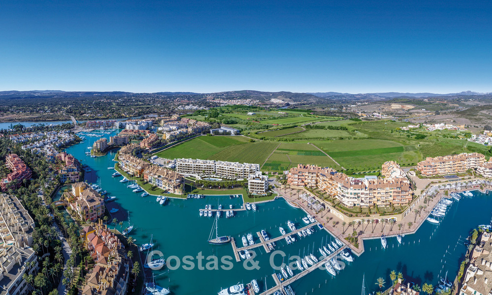 Hedendaagse luxe nieuwbouwappartementen met betoverend zeezicht te koop in Manilva, Costa del Sol 797576