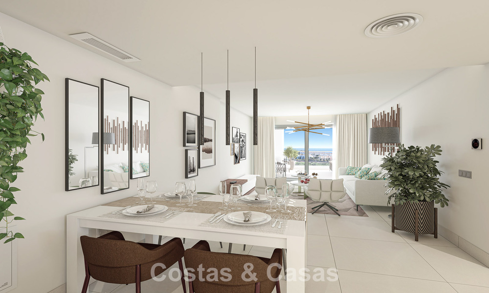 Hedendaagse luxe nieuwbouwappartementen met betoverend zeezicht te koop in Manilva, Costa del Sol 797579
