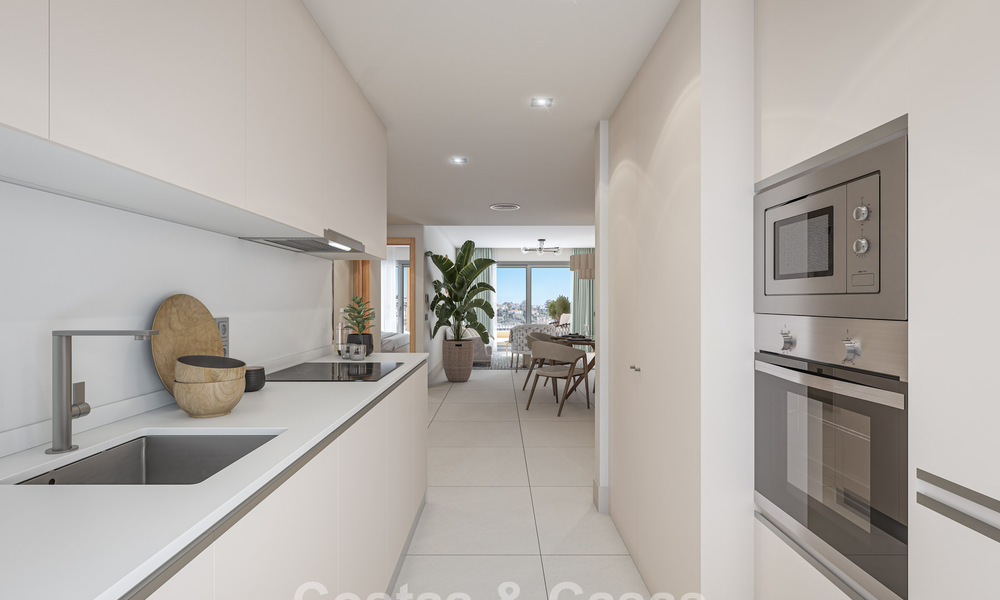 Hedendaagse luxe nieuwbouwappartementen met betoverend zeezicht te koop in Manilva, Costa del Sol 797583