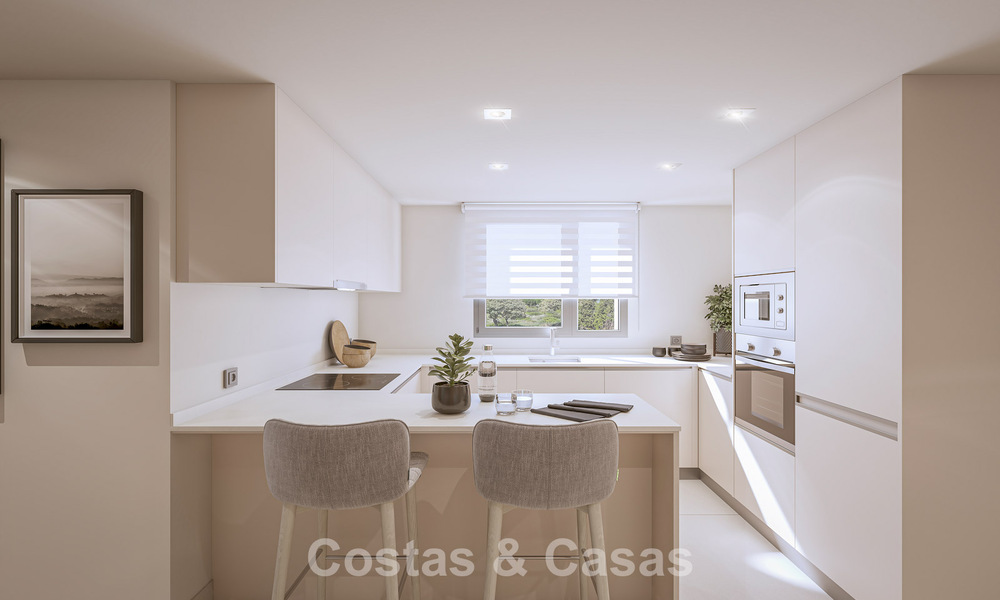 Hedendaagse luxe nieuwbouwappartementen met betoverend zeezicht te koop in Manilva, Costa del Sol 797587