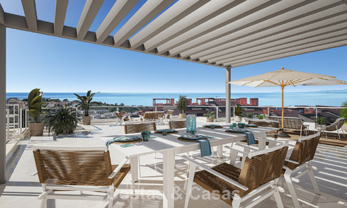 Hedendaagse luxe nieuwbouwappartementen met betoverend zeezicht te koop in Manilva, Costa del Sol 797593