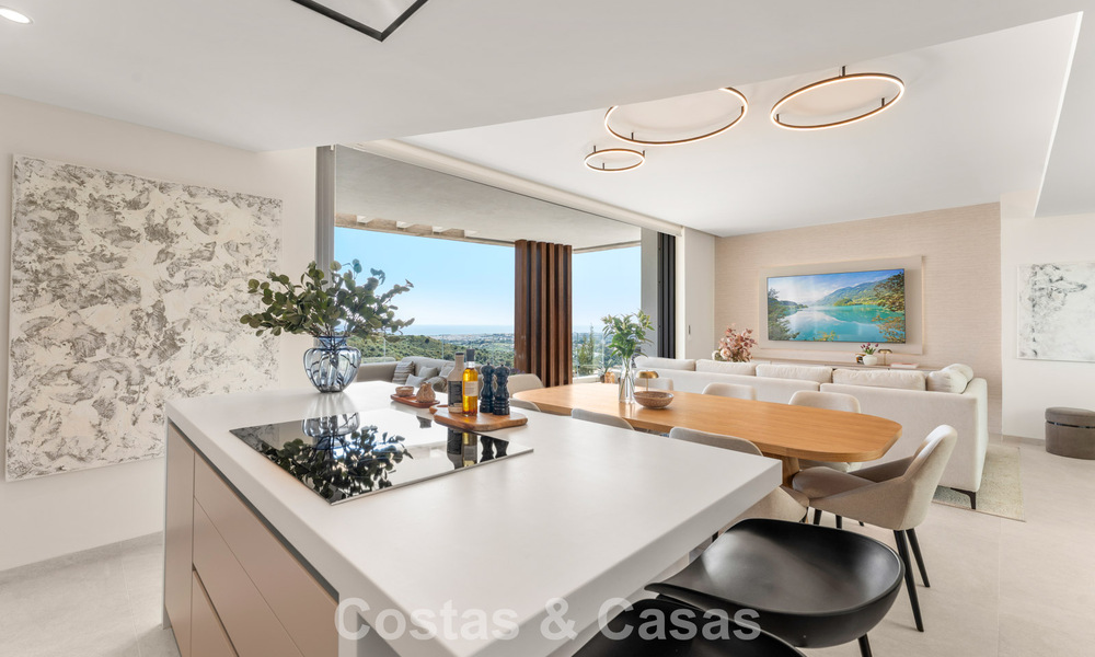 Lichtrijk, eigentijds luxe penthouse te koop met zeezicht in de heuvels van La Quinta Resort in Marbella - Benahavis 797702