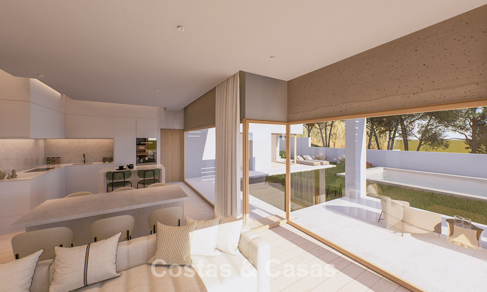 Nieuwbouw villaproject te koop grenzend aan de golfbaan vlak bij de stranden en Estepona stad 798386