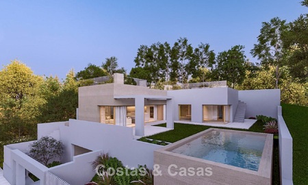 Nieuwbouw villaproject te koop grenzend aan de golfbaan vlak bij de stranden en Estepona stad 798390