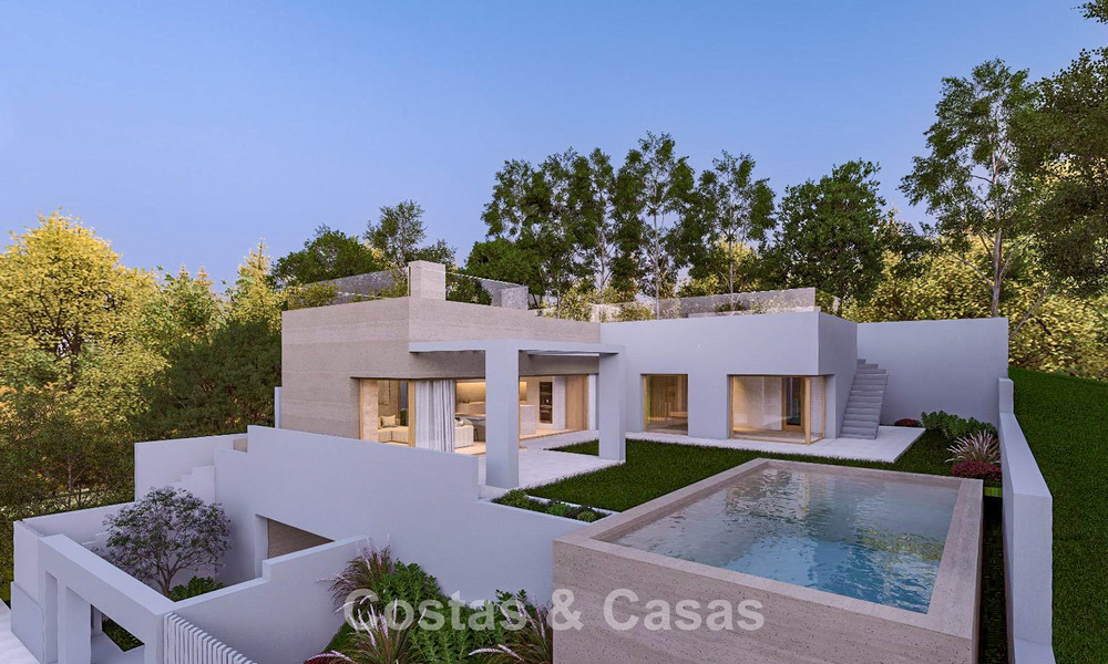 Nieuwbouw villaproject te koop grenzend aan de golfbaan vlak bij de stranden en Estepona stad 798390