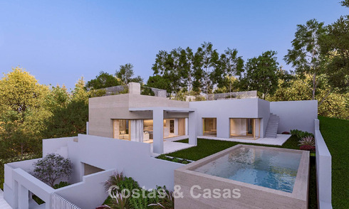 Nieuwbouw villaproject te koop grenzend aan de golfbaan vlak bij de stranden en Estepona stad 798390