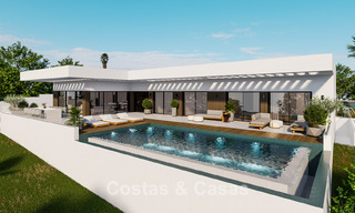 Luxueus villaproject te koop grenzend aan de golfbaan in Casares, Costa del Sol 798380 