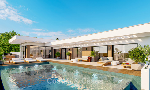 Luxueus villaproject te koop grenzend aan de golfbaan in Casares, Costa del Sol 798381