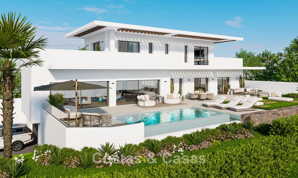 Exclusieve nieuwbouwvilla te koop op enkele minuten van het strand en de golfbanen in Casares, Costa del Sol 798511