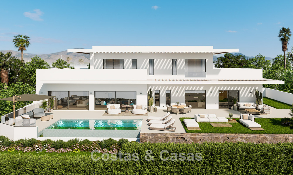 Exclusieve nieuwbouwvilla te koop op enkele minuten van het strand en de golfbanen in Casares, Costa del Sol 798516