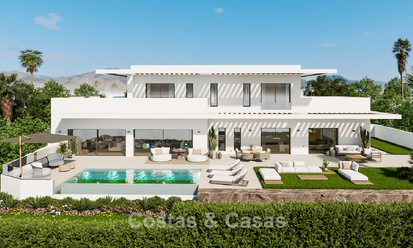 Exclusieve nieuwbouwvilla te koop op enkele minuten van het strand en de golfbanen in Casares, Costa del Sol 798516
