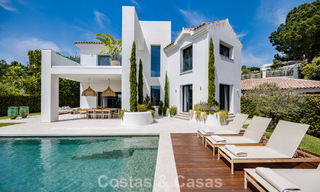 Instapklare, eigentijds-mediterrane nieuwe luxevilla te koop in een golfwijk van Marbella - Benahavis 798719 