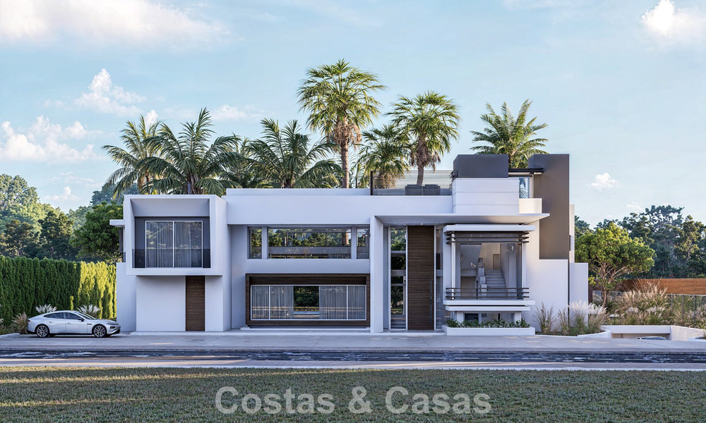 Exclusieve moderne villa in aanbouw te koop in Guadalmina Baja, Marbella 798832